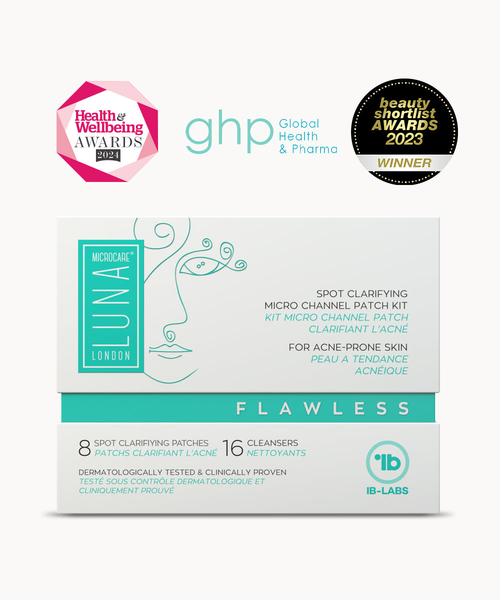 Flawless for acne treatment packaged product