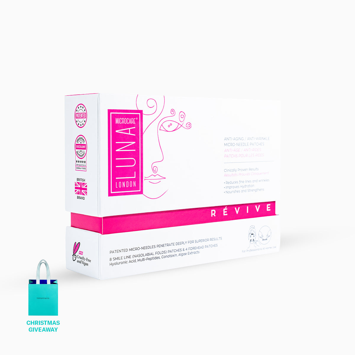 Microneedle Overnight Smile Line & Forehead Wrinkle Patches